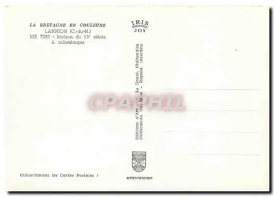Dom z XV wieku w Châtenuin — Lannion (C.-du-N.) — Wydawnictwo Sztuki JOS — Rewers