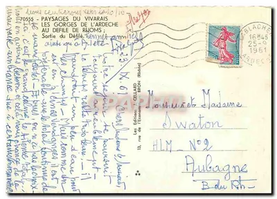 Wąwoz Ardeche — Wąwóz Buëtetz — Wydawnictwo Cellaard Bron — Rewers
