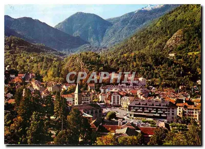 Ax-les-Thermes — Vista geral, no fundo o Saquet — Edições de Arte Larrey