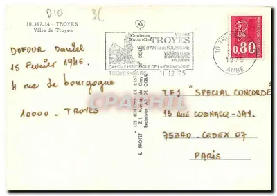 Troyes — widok miasta — Wydawnictwo Wschodnie — Rewers