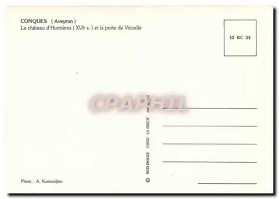 Conques — Vilarejo medieval — SUD-IMAGE — Verso