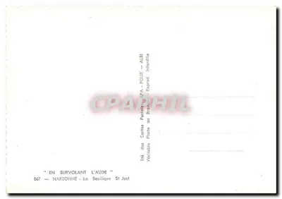 NARBONNE — A Basílica de São Justo — editor APA, n° 067 — Verso