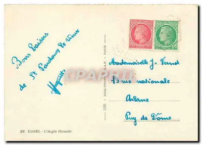 St-Candacy-le-Vieux — O Águia Romana — editor REAL-PHOTO, n° (48) — Verso