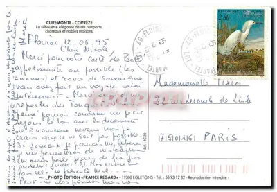 Castelo de Bourgoin — vista aérea — Foto Edição « France Regard » — Verso