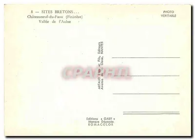 Châteauneuf-du-Faou (Finistère) — Vale do Aulne — Edições Gaby — Verso