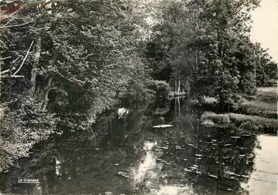 A Cegonha — Vista da margem da Risle — Ed. « La Cigogne », André Léconté