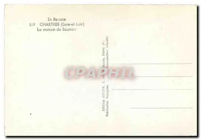 Chartres (Eure-et-Loir) — Dom rybaka — Wydawnictwo Greff — Rewers