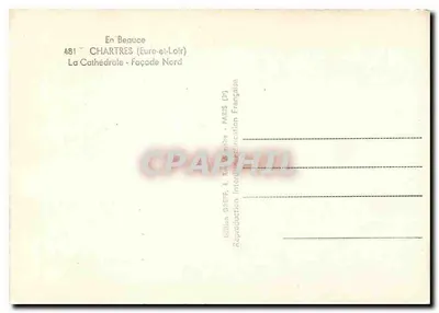 Chartres — Katedra - Front północny — Greff — Rewers