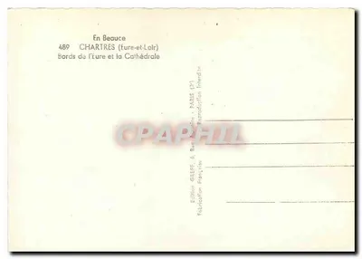 Chartres (Eure-et-Loir) — Brzegi rzeki Éure i Katedra — Wydawnictwo Greff — Rewers