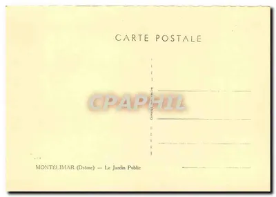 Montélimar (Drôme) — Publiczny ogród — Rewers