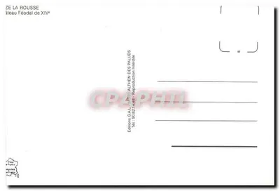 Castelo de La Roussé — Castelo Feudal do Século XIV — Éditions G.A.L. des Palluds — Verso