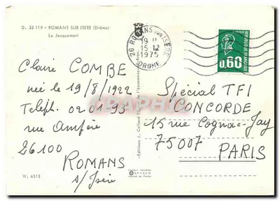 Torre da Horloge — Romans-sur-Isère — Edições Braden — Verso