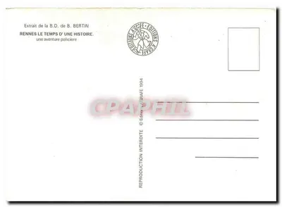 Sejm Bretanii — ilustracja B. Bertin — Wydawnictwo AGRAPHE — Rewers