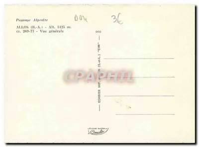 Allos (B.-A.) — Ogólny widok — Combiér Imp. Magen (S. et L.) — Rewers