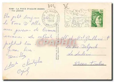 La Foux-d'Allos — Ogólny widok — Wydawnictwo Provence, A.L. — Rewers