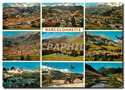Barcelonnette — vista panorâmica e paisagens alpinas — Mexichrome