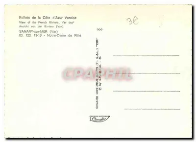 Sanary-sur-Mer — Nossa Senhora da Piedade — Impressor Combier — Verso