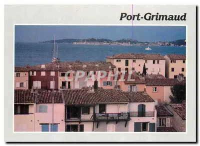 Port-Grimaud — vista dos telhados e do porto — Edições S.M.D. Impressions Combier