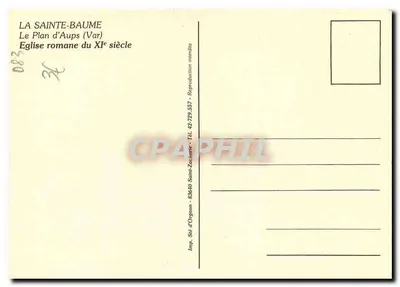 Iglesia de La Sainte-Baume — El Plan d'Aups (Var) — Imp. Sté d'Orgnun — Reverso