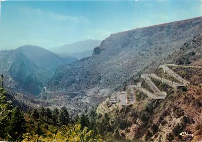 Os Curvas do Col de Braus — Sospel (Alpes-Maritimes) — Impressor Combiéter