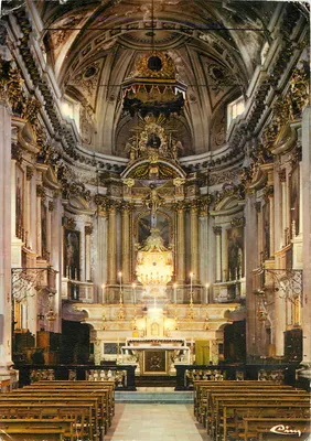 Interior da Igreja de São Miguel — Sospel (Alpes-Maritimes) — Combiner Imprimeur Mâcon