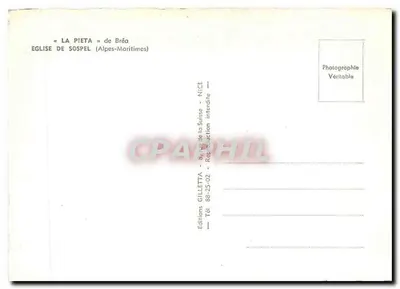 A Pietá de Bréa — Igreja de Sospel (Alpes-Maritimes) — Edições Gilletta, Suíça — Verso