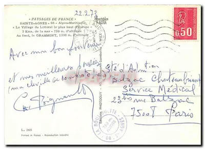 Sainte-Agnes — Vila costeira mais alta da Europa — Edições Roulobouctte — Verso