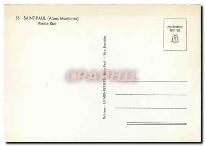 Saint-Paul (Alpes-Maritimes) — Vieille Rue — Éditions Le Menestrel — Verso
