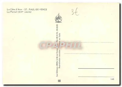 Le Portail — XIVº século — Edições « MAR » n°148 — Verso