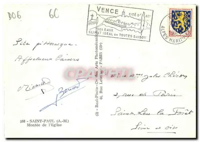 Saint-Paul (A-M) — Subida da Igreja — Cap — Verso