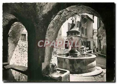 Saint-Paul-de-Vence — A antiga fonte e o lavatório — Editions A. BAUX