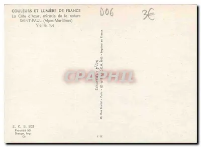 Saint-Paul (Alpes-Maritimes) — Alte Straße — Yvon — Rückseite