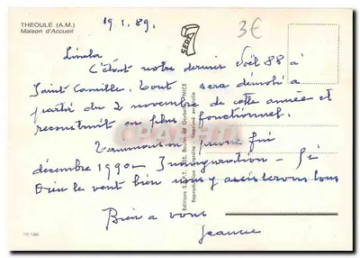 Villa St. Camille — Saint-Camille — Wydawnictwo S.E.P.T. G5, Boulevard Corbal, Nice — Rewers