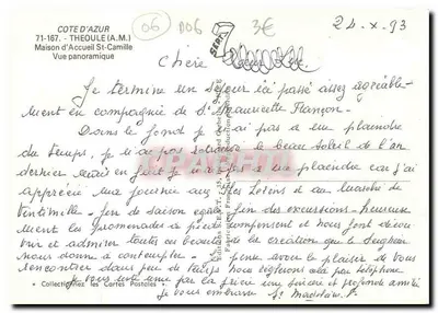 Villa St-Camille — vista panorámica — Editor: Ediciones S.E.P.T. - Francia — Reverso