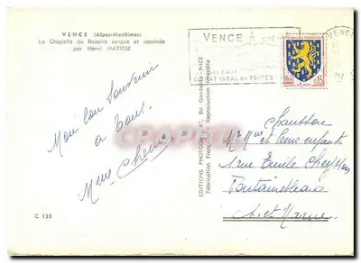 Kaplica Rosaryjna — Vence (Alpes-Maritimes) — Wydawnictwo Fotograf — Rewers