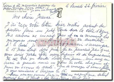 सी डी अजूर — विले फ्रांस के बंदरगाह और कैप फेराट का दृश्य — सेडा प्रकाशन — पीछे