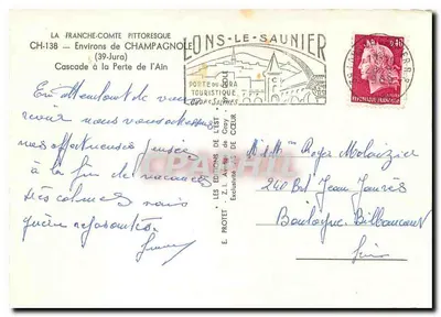 Cachoeira da Perte de l'Ain — Arredores de Champagnole (39-Jura) — Les Éditions de l'Est — Verso