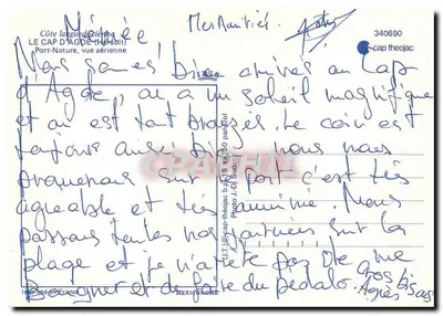 Cap d'Agde — widok z powietrza — Wyd. J.-D. Sud — Rewers