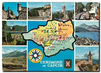 Cerdagne e Capcir — Carte postal turística — Edição DJINGO, n° 1044