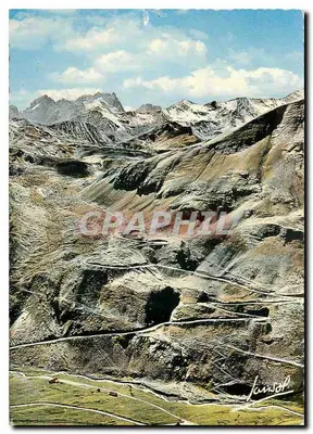 Bilhete postal moderno Os Lacets do Galibier e a Meije