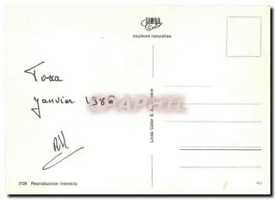 Niemiecki pies pasterski — Modlitwa psa — Linda Color S.A., Genewa, nr 3129 — Rewers