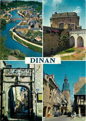 Dinan — Vale da Rance, castelo, porta do Pelicano e rua da Hora — Les Éditions Audierne