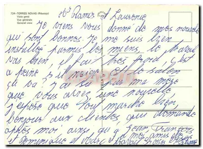 Torres Novas (Ribatejo) — ogólny widok — wydawca Perla, nr 734 — Rewers
