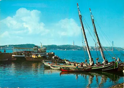 Lisbonne - Embarcações no Tejo — Impressão na Itália, n° 310/L