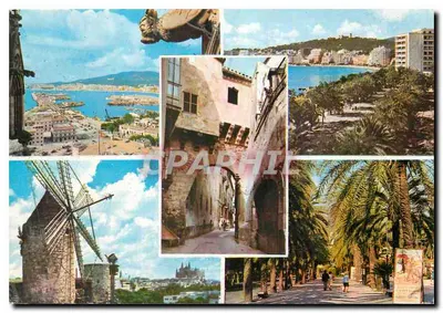 Palma de Mallorca — vista panorâmica e monumentos — editor ZERKO WITZ, n° 506