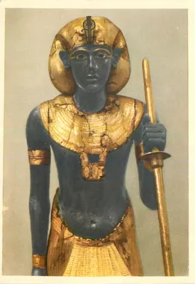 Estátua de Tutankhamun — Editor R. Landrock & Cie, Série No. 17