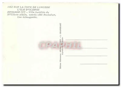 Brouage — Invoer kant Rochefort — Editeurs Oleronaise Ariac — Achterkant