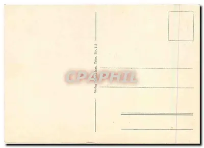 Katedra Świętej Marii w Trierze — widok fasady z wieżami — wydawca Trier, Trier, Nr. 116 — Rewers