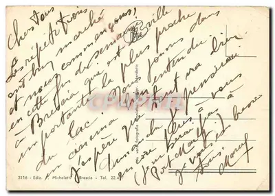 Brescia - Zamek La Rocca Viscontea (XIV w.) z mostem podnośnym — Rewers