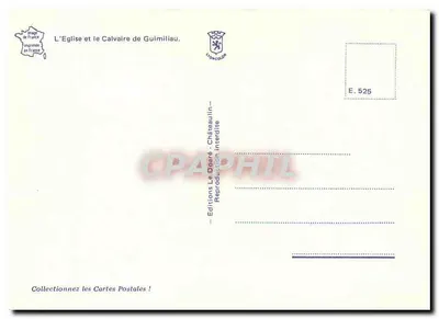A Igreja e o Calvário de Guimiliau — Edições Le Déaré, Châteaulin — Verso